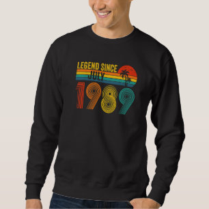 Legend Since July 1989 33rd Birthday 33 Years Old Sweatshirt