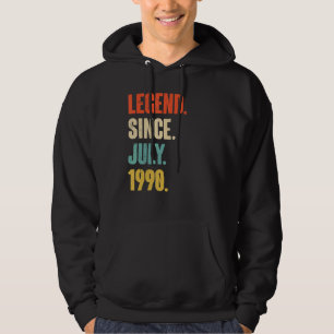 Legend Since July 1990 32 Year Old Gift 32nd Birt Hoodie