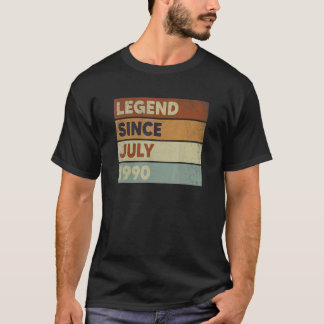 Legend Since July 1990 Birthday 33 Year Old Prese T-Shirt