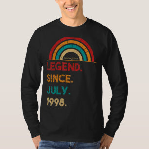 Legend Since July 1998 24th Birthday Retro Born I T-Shirt