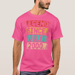 Legend Since July 2000 Vintage 22 Years Old 22nd B T-Shirt