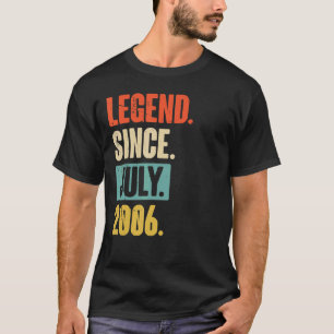Legend Since July 2006 16 Year Old 16th Birthday T-Shirt