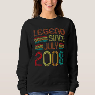 Legend Since July 2008 14 Years Old 14th Birthday Sweatshirt