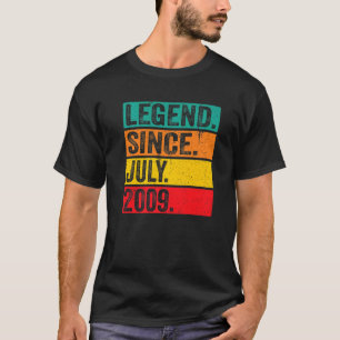 Legend Since July 2009 13 Years Old 13th Birthday  T-Shirt
