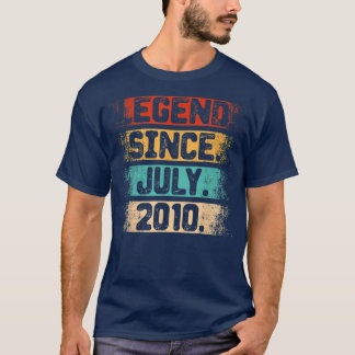 Legend Since July 2010 Vintage 12 Years Old 12th B T-Shirt