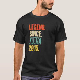 Legend Since July 2015 7 Year Old 7th Birthday T-Shirt