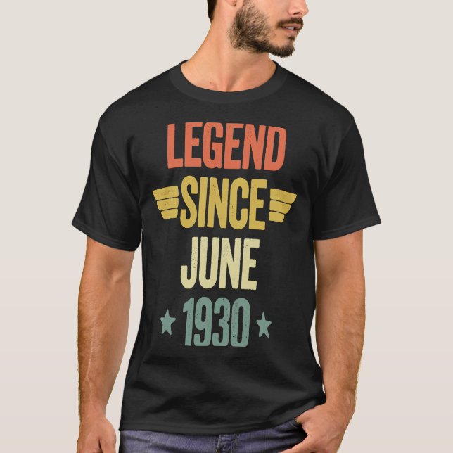 Legend Since June 1930 T-Shirt (Front)