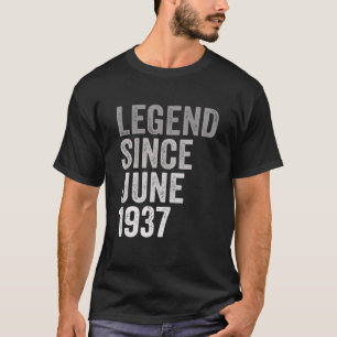 Legend Since June 1937 Awesome 84 Years Old 84Th B T-Shirt