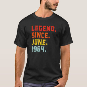 Legend Since June 1964 58th Birthday Vintage 58 Ye T-Shirt