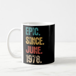 Legend Since June 1978 44 Year Old 44th Birthday Coffee Mug