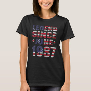 Legend Since June 1987 35th Birthday 35 Years Old  T-Shirt