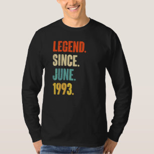 Legend Since June 1993 29 Year Old 29th Birthday T-Shirt