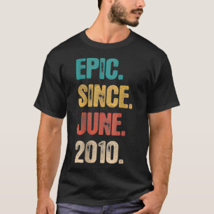 Legend Since June 2010  12 Year Old Gift 12th Birt T-Shirt