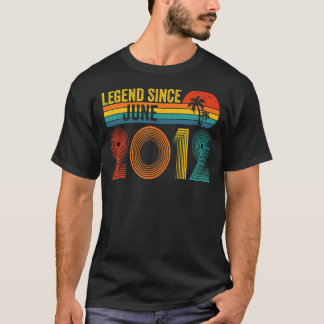 Legend Since June 2012 10th Birthday 10 Years Old  T-Shirt