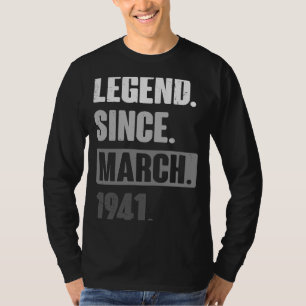 Legend Since March 1941 Birthday 82nd Decoration T-Shirt