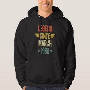 Legend Since March 1980 Hoodie