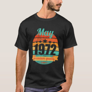 Legend Since May 1972 50 Years 50S 50. Birthday T-Shirt