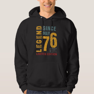 Legend Since May 1976 For 46 Years Old 46th Birth Hoodie