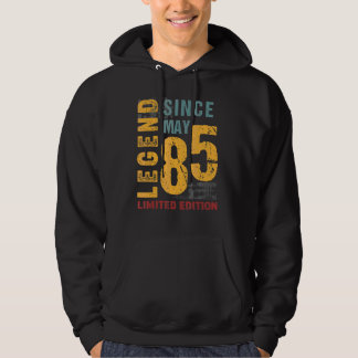 Legend Since May 1985 For 37 Years Old 37th Birth Hoodie