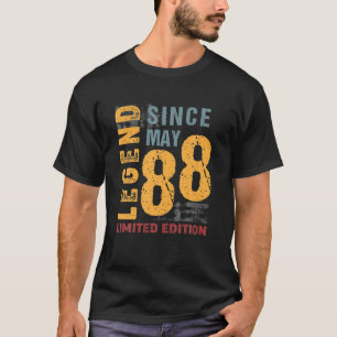 Legend Since May 1988 Gift For 34 Years Old 34Th B T-Shirt