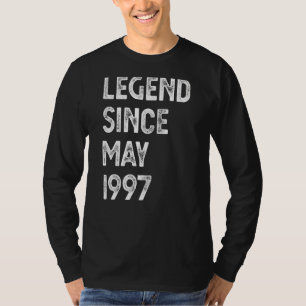 Legend Since May 1997 25th Birthday Men Women T-Shirt