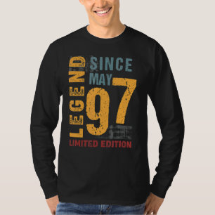 Legend Since May 1997 For 25 Years Old 25th Birth T-Shirt