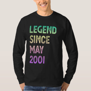 Legend Since May 2001 24th Birthday Men Women T-Shirt