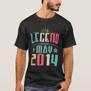 Legend Since May 2014 Happy Birthday 8 Years Old T T-Shirt