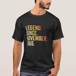 Legend Since November 1966 56 Years Old 56th Birt T-Shirt