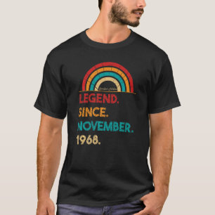 Legend Since November 1968 54th Birthday Born In T-Shirt