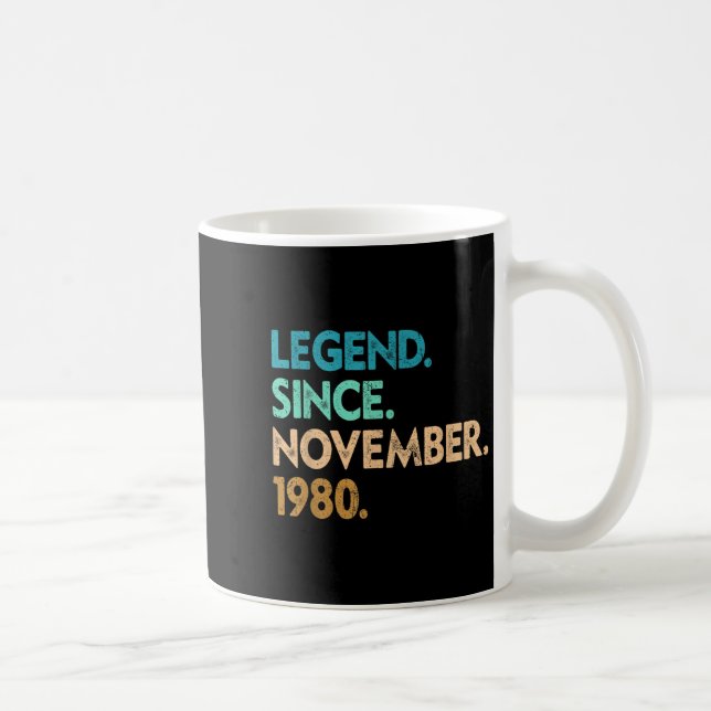 Legend Since November 1980 Apparel  Coffee Mug (Right)