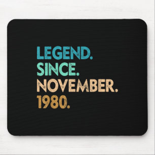 Legend Since November 1980 Apparel Mouse Mat