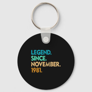 Legend Since November 1981 Apparel  Key Ring