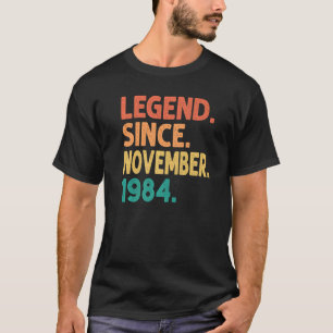 Legend Since November 1984 38th Birthday Retro 38 T-Shirt
