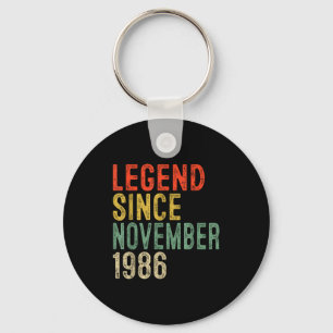 Legend Since November 1986 &#; th Birthday &#;  Ye Key Ring