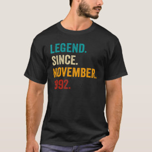 Legend Since November 1992 30th Birthday  30 Years T-Shirt