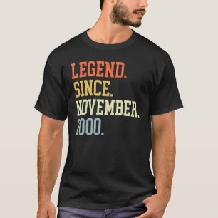 Legend Since November 2000 For Men Women November T-Shirt