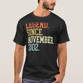 Legend Since November 2002 For Men Women November  T-Shirt