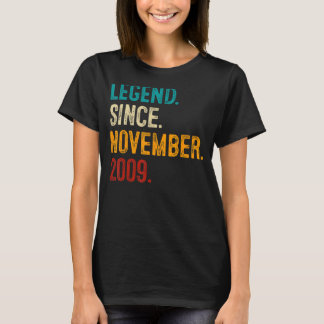 Legend Since November 2009 13th Birthday 13 Years T-Shirt