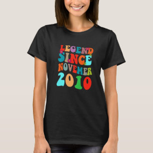 Legend Since November 2010 Vintage Birthday Retro  T-Shirt
