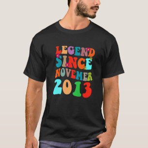 Legend Since November 2013 Vintage Birthday Retro  T-Shirt