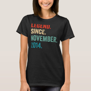 Legend Since November 2014 8th Birthday 8 Years O T-Shirt