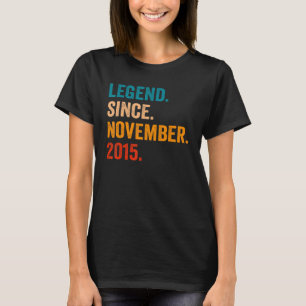 Legend Since November 2015 7th Birthday 7 Years O T-Shirt