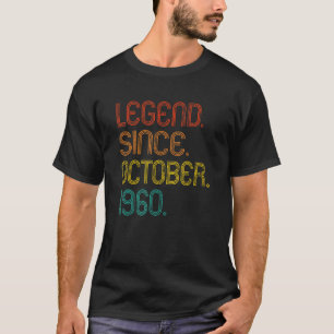 Legend Since October 1960 Retro 62 Years Old 62nd T-Shirt