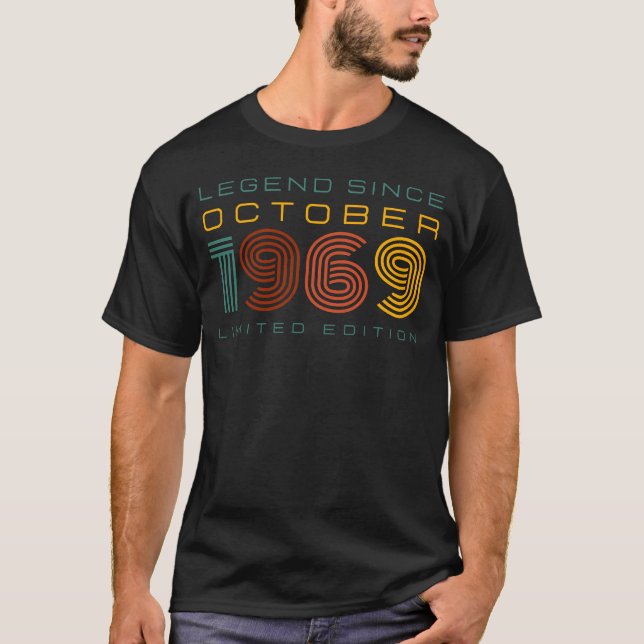 Legend Since October 1969, Limited Edition Men's  T-Shirt (Front)