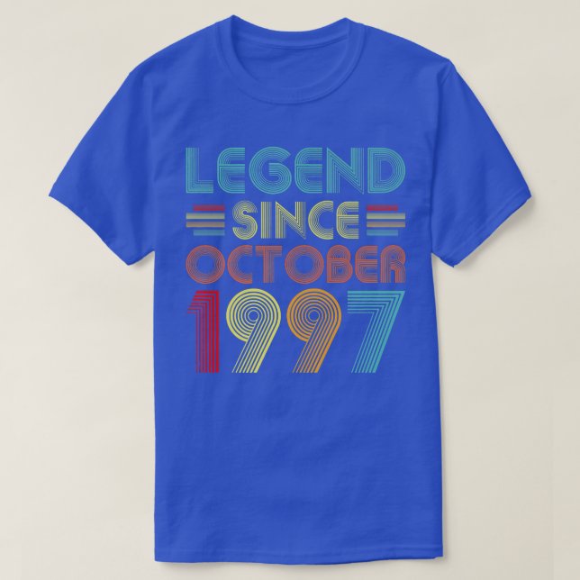 Legend Since October 1997 25 Years Old 25th Birthd T-Shirt (Design Front)