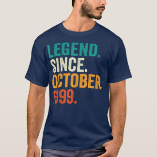 Legend Since October 1999 23 Years Old Gifts 23rd  T-Shirt