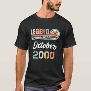 Legend Since October 2000 22 Years Old Vintage Bir T-Shirt