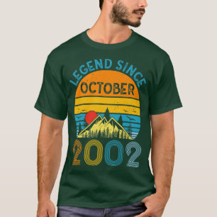 Legend Since October 2002 20 Years Old Vintage 20t T-Shirt