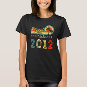 Legend Since October 2012 10 Years Old 10th Birthd T-Shirt